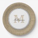 Search for new home paper plates Monogrammed