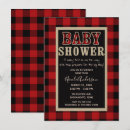 Search for buffalo plaid baby shower invitations Winter