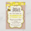 Search for bee birthday invitations Boy