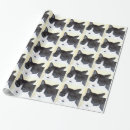 Search for black cat wrapping paper Watercolor