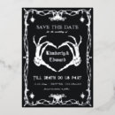 Search for black silver save date invitations Gothic