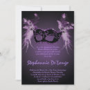 Search for dark purple quinceanera invitations Birthday
