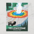 Search for yellowstone postcards Wyoming montana vacation