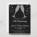 Search for 50th wedding anniversary invitations Black