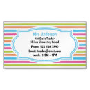 Search for teacher magnetic business cards Cute