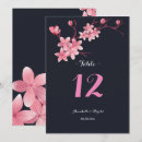 Search for cherry blossom wedding table cards White