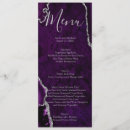 Search for purple and silver menus Trendy