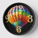 Search for hot air balloon clocks Colorful