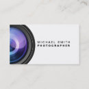 Search for camera business cards Elegant
