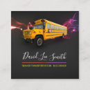 Search for transportation business cards Bus driver