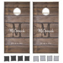 Search for rustic cornhole sets Monogrammed