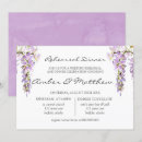 Search for purple rehearsal dinner invitations Wisteria