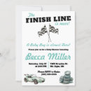 Search for racing baby shower invitations Blue