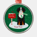 Search for bernese mountain dog ornaments Santa