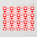 Search for hearts postcards red