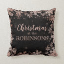 Search for rose gold christmas pillows Xmas