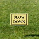 Search for slow outdoor signs Warning