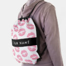 Search for lip print bags Pink lipstick