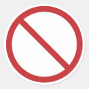Search for banned sign stickers Forbidden