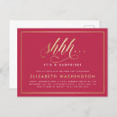 Search for magenta and gold invitations Script