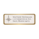 Search for compass return address labels Vintage