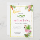 Search for kids luau invitations Flamingo