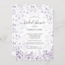 Search for purple bridal shower invitations Classy