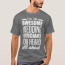 Search for wedding officiants tshirts Horror