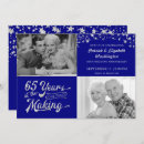 Search for blue silver anniversary invitations Vintage