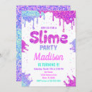 Search for slime birthday invitations Modern girly trend