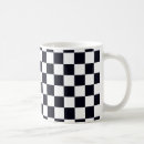 Search for black white checkered pattern mugs Squares