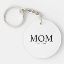 Search for mom keychains Black white