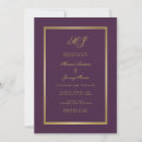 Search for purple rehearsal dinner invitations Classic