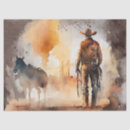 Search for cowboy tissue paper Watercolor