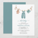 Search for overalls baby shower invitations Vintage