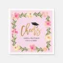 Search for pink graduation napkins Elegant