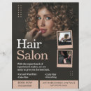 Search for hair salon flyers Minimal