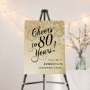 Search for gold 80th birthday party decor Script