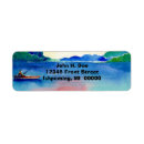 Search for fishing return address labels watercolor