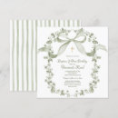 Search for french invitations Sage green