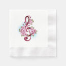 Search for musical notes napkins Treble clef