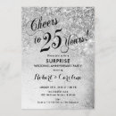Search for surprise 25th anniversary invitations Glitter