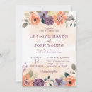 Search for orange and purple wedding invitations Rustic