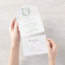 Search for all in one wedding invitations Sage green