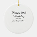 Search for 30th birthday ornaments 10 20 30 40