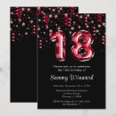 Search for red and black 18th birthday invitations Eighteen