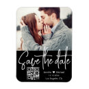 Search for black and white save the date magnets Qr code