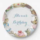 Search for clock paper plates Mad hatter