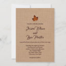 Search for maple leaf wedding invitations Vintage