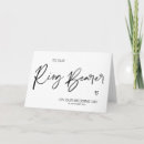 Search for ring bearer cards Minimalist